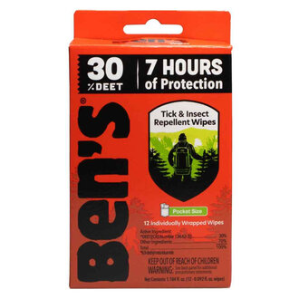 Ben's Ben's 30% Deet Wipes 12 Pk