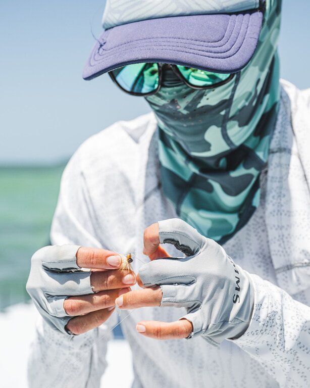 Simms Fishing Simms Solarflex Sunglove-Sterling