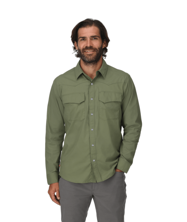 Simms Fishing Simms Big Sky Tech LS Shirt-LOGO