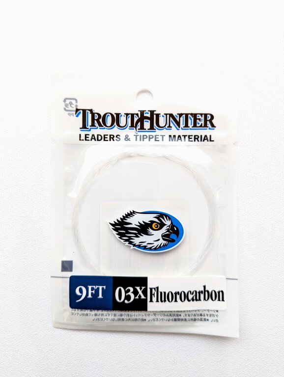 TroutHunter Products Trouthunter Fluorocarbon Leader 9' w/Loop