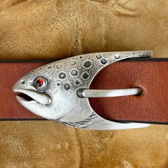 DSJ DSJ Sterling Belt Buckle-Brown Trout