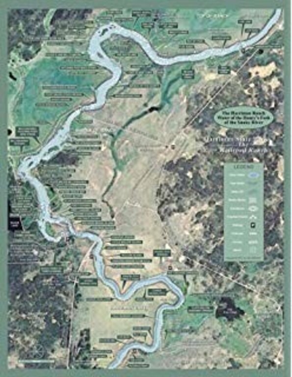 John McDaniel Harriman Ranch Fishing Map