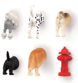 Kikkerland Dog Butt Magnets s/6