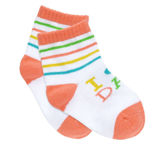baby face on socks