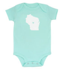 About Face Baby Bodysuit Wisconsin 9-12M