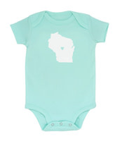 About Face Baby Bodysuit Wisconsin 9-12M