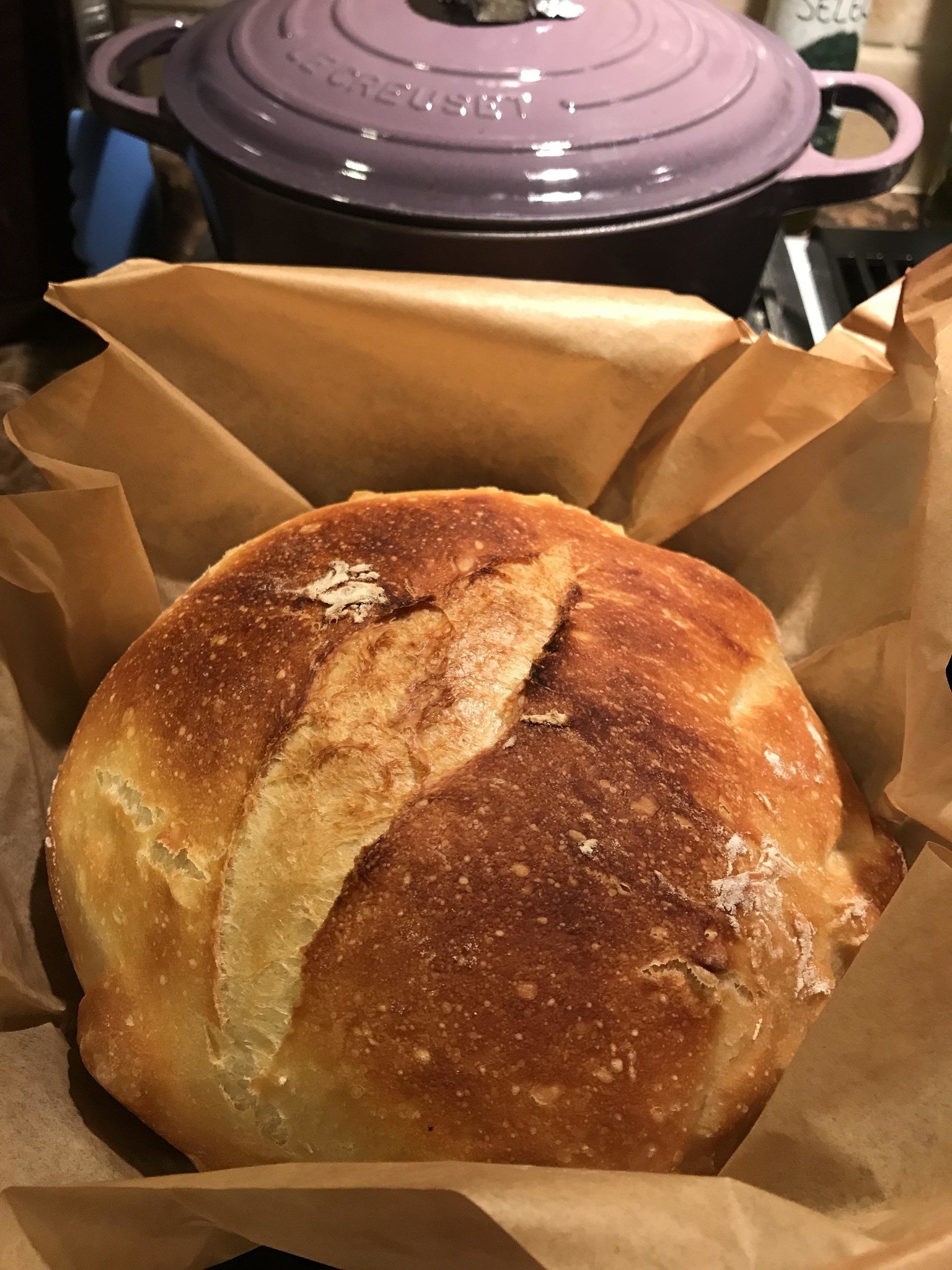 Almost No-Knead Artisan Bread