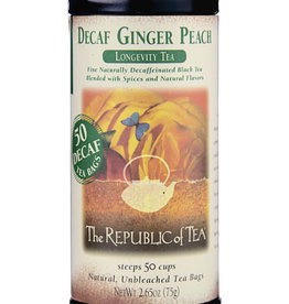 Republic of Tea Ginger Peach Decaf bag