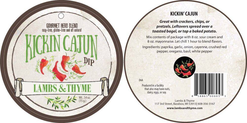 Lambs & Thyme Herb Dips Kickin Cajun