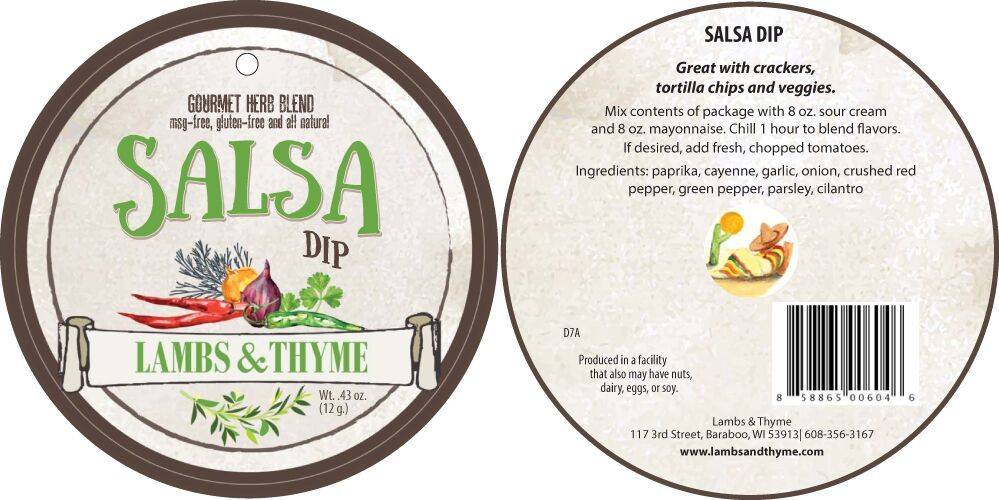 Lambs & Thyme Herb Dips Salsa