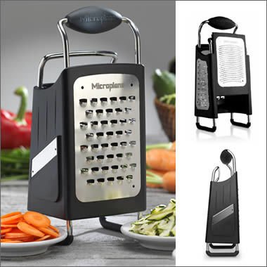 What are the differences between a microplane and a box grater?