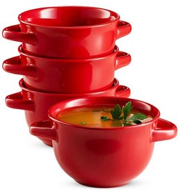 Kook Red Ceramic  Soup Crock