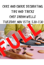 Cake & Cookie Decorating Skills Class 11/15/22