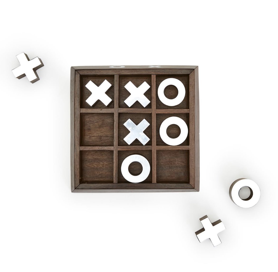 Twos Co Turf Club Hand-Crafted Tic-Tac-Toe Game