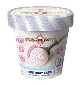 Puppy Cake Scoops Ice Cream Mix 4.65 oz Birthday Cake w/Pupfetti Sprinkles