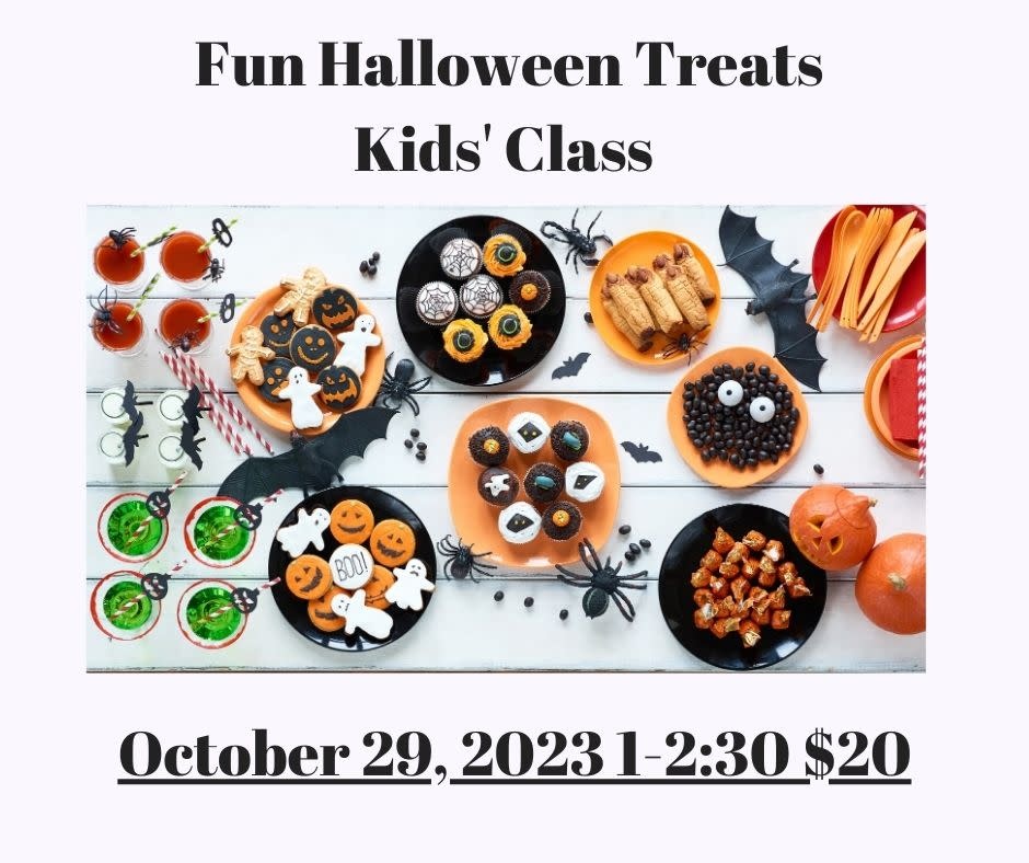 Fun Halloween Treats Kids' Class  - October 29, 2023 1-2:30