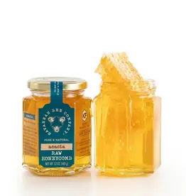 Savannah Bee Honey Comb Hex Jar