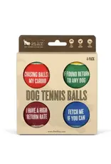 PLAY Dog Tennis Ball 4pk