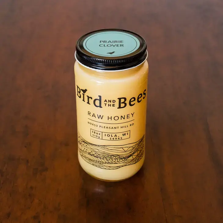 Bird & Bees Prairie Clover Honey 18oz