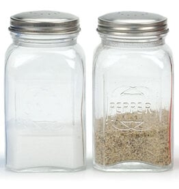 RSVP Retro Salt & Pepper Clear