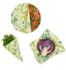 Bees Wrap Assorted 3 Pack (S, M, L) Herb Garden