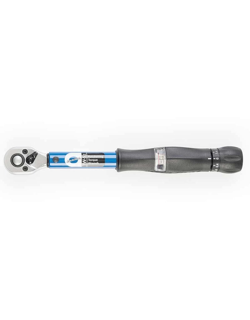 Park Tool, TW-5, Ratcheting click-type torque wrench, 1/4'' driver, includes a 3/8'' driver adapter