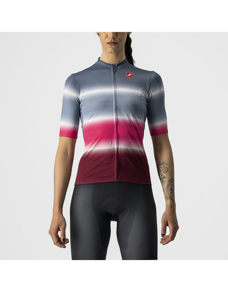 Castelli Castelli Dolce Jersey "Color: Light Steel Blue/Bordoux","Size: S"