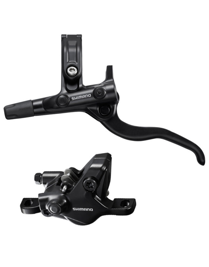 Shimano SHIMANO DISC BRAKE ASSEMBLED SET/J-kit, BL-M4100(L), BR-MT410(F), BLACK, W/O ADAPTER, RESIN PAD (W/O FIN), 1000MM HOSE (SM-BH59-SS BLACK), W/CONNECTER INSERT