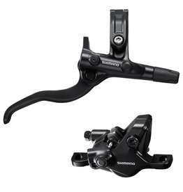 Shimano SHIMANO DISC BRAKE ASSEMBLED SET/J-kit, BL-M4100(R), BR-MT410(R), BLACK, W/O ADAPTER, RESIN PAD (W/O FIN), 1700MM HOSE (SM-BH59-SS BLACK), W/CONNECTER INSERT