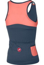 Castelli Castelli Solare Top "Color: Dark Steel Blue/Salmon","Size: L"