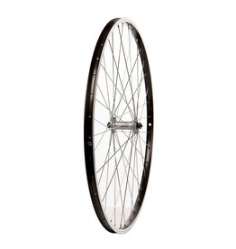 Wheel Shop, Front 700C Wheel, Alex DM-18 Black / HB-RM70 Silver, 36 Stainless Spokes, QR Axle
