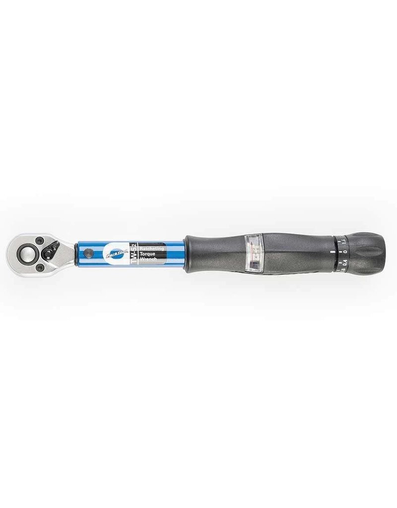 Park Tool, TW-5, Ratcheting click-type torque wrench, 1/4'' driver, includes a 3/8'' driver adapter