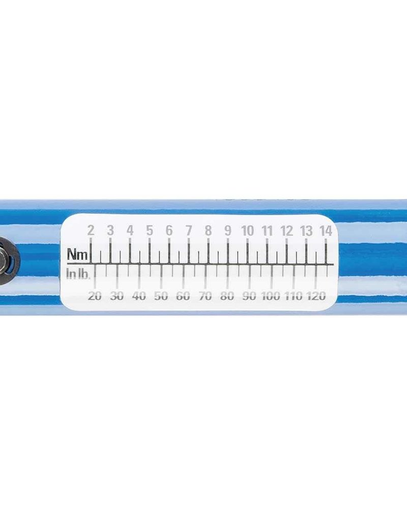 Park Tool, TW-5, Ratcheting click-type torque wrench, 1/4'' driver, includes a 3/8'' driver adapter