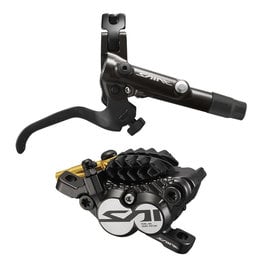 Shimano SHIMANO DISC BRAKE ASSEMBLED SET/J-KIT, SAINT, BL-M820-B(R), BR-M820(R), METAL PAD (W/FIN)