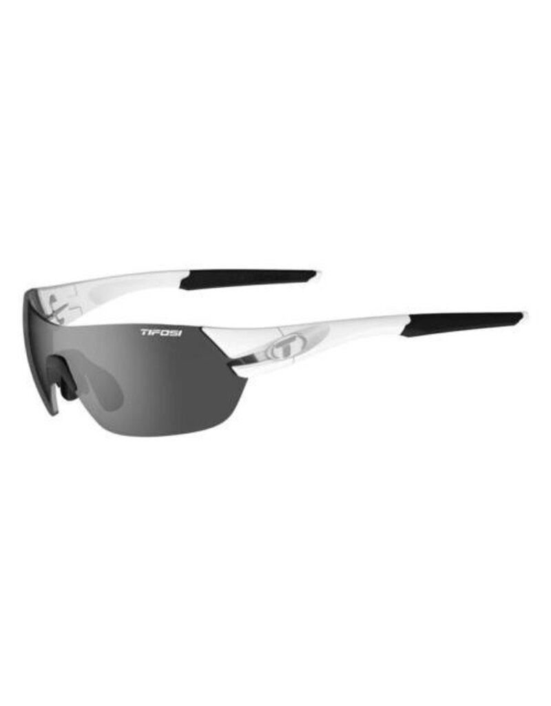 Tifosi Optics Slice, Matte White Interchangeable Sunglasses Smoke/AC Red/Clear