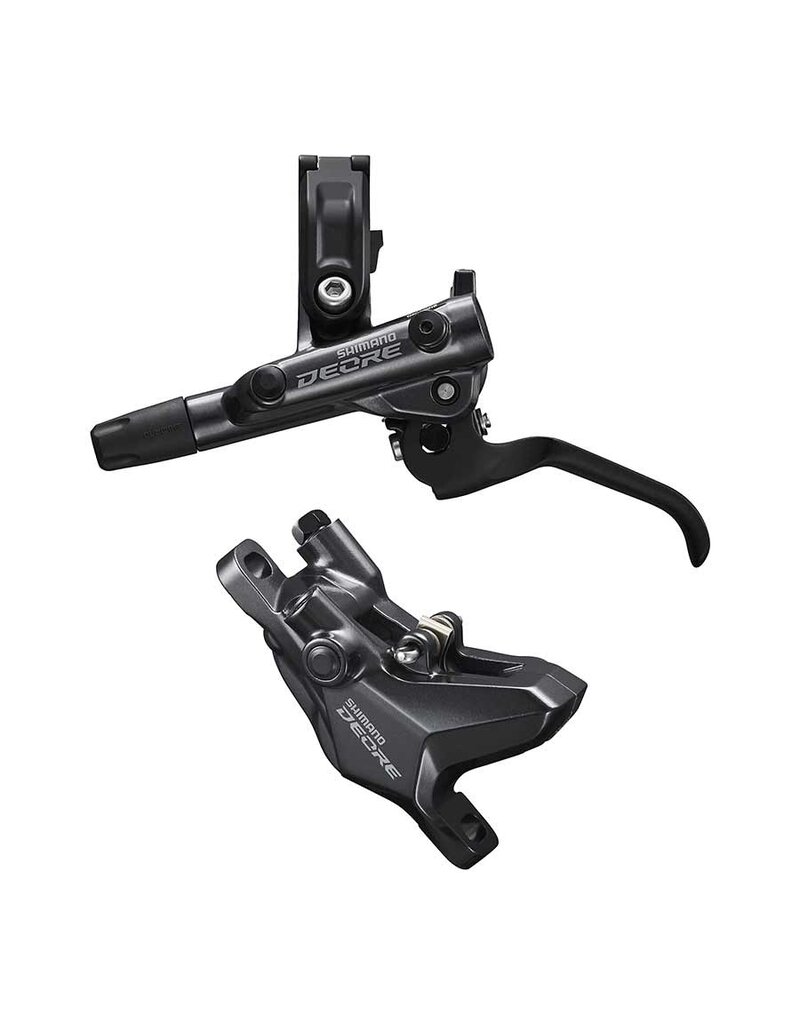 Shimano SHIMANO DEORE Brake (Kit) BRM6100KTBLM6100 Left / front Metal without fin Without adapter for post mount fork 1000 (black)