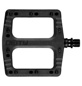 Deity Deity, Deftrap, Platform Pedals, Body: Nylon, Spindle: Cr-Mo, Black, Pair