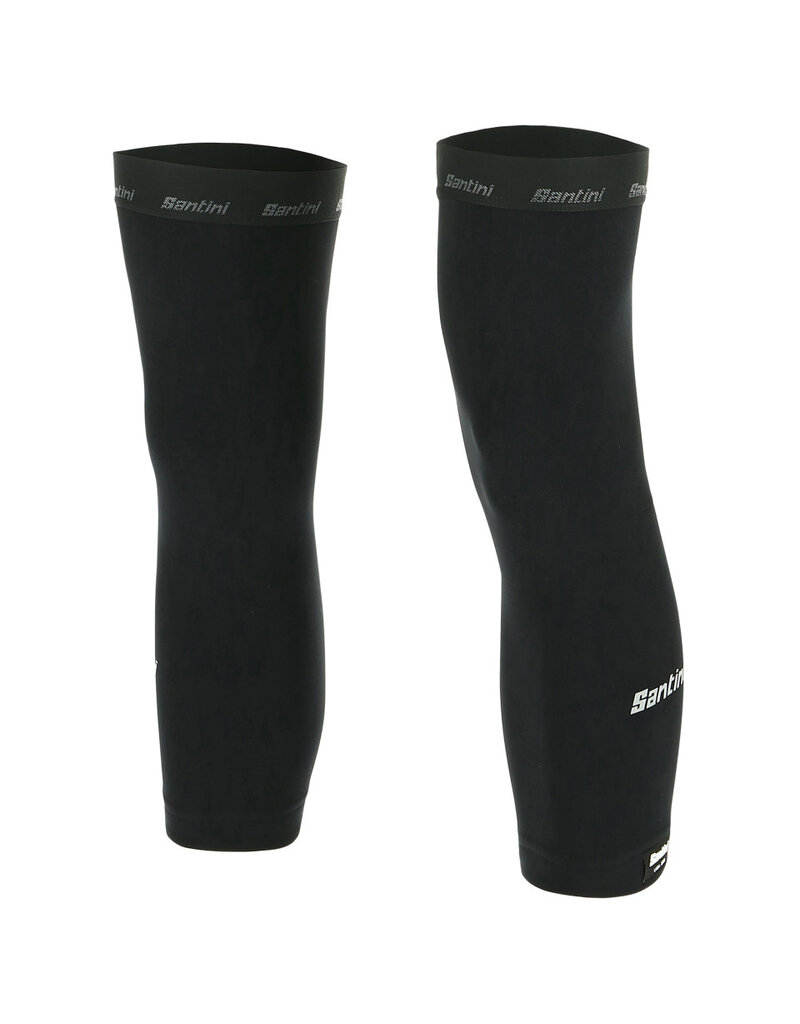 Santini Cycling Santini Totum - Thermofleece Knee Warmers Black