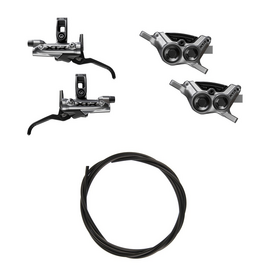 Shimano BRAKE UPGRADE KIT, XTR, BL-M9220, BR-M9220 (LF & RR), 1000 & 1700MM (BH90), METAL PAD (W/FIN), W/CONNECTOR INSERT X 2, OIL 100ml X 1 (NON-EU), RESIN PAD (W/FIN) X 2 ONE
