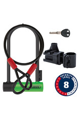 ABUS Abus, Ultra 410K + Cobra, U-Lock, Key, 12mm, 170x230mm, 6.7''x9'', Green