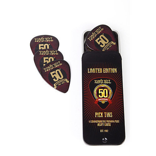 Ernie Ball Ernie Ball - LTD Edition 50th Anniversary Heavy Picks - Pick Tin Ernie Ball Ernie Ball - LTD Edition 50th Anniversary Heavy Picks - Pick Tin