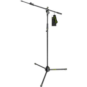 Gravity Stands Gravity Stands - Microphone Stand with Folding Tripod Base - 2 Point Adjustment Telescoping Boom