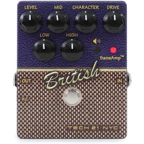 Tech 21 Tech 21 SansAmp - Character Series - British (v2) - Pedal Tech 21 Tech 21 SansAmp - Character Series - British (v2) - Pedal