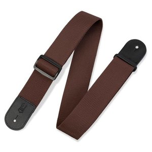 Levy's Leathers Levy's -  2″ Polypropylene Guitar  Strap - M8POLY-BRN