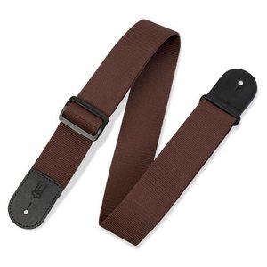 Levy's Levy's -  2″ Polypropylene Guitar  Strap - M8POLY-BRN