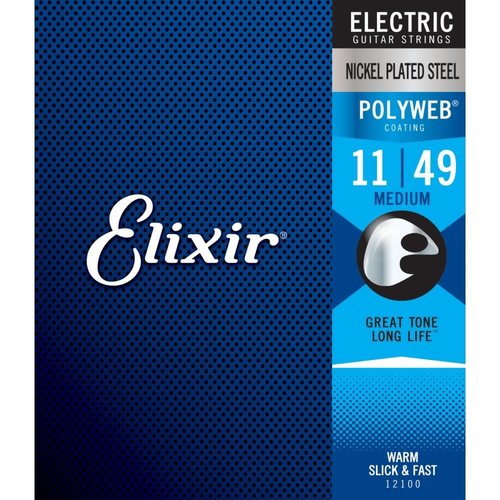 Elixir Elixir - Polyweb - Coated Electric Medium Strings - 11-49