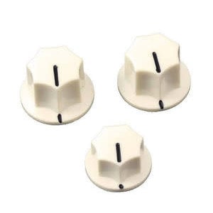 Allparts Allparts - Cream Knob Set for Jazz Bass