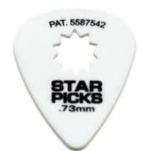 Dunlop Everly - Star Picks - .73mm - White Dunlop Everly - Star Picks - .73mm - White