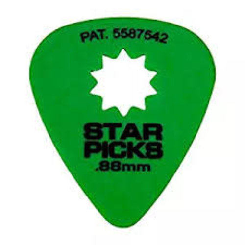 Dunlop Everly - Star Picks - .88mm - Green Dunlop Everly - Star Picks - .88mm - Green
