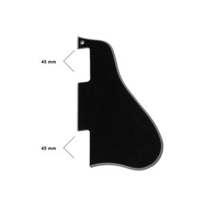 Allparts Allparts - 5-Ply SHORT Pickguard - ES-335 Gibson Style -Black